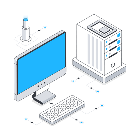 Desktop Computer  Illustration