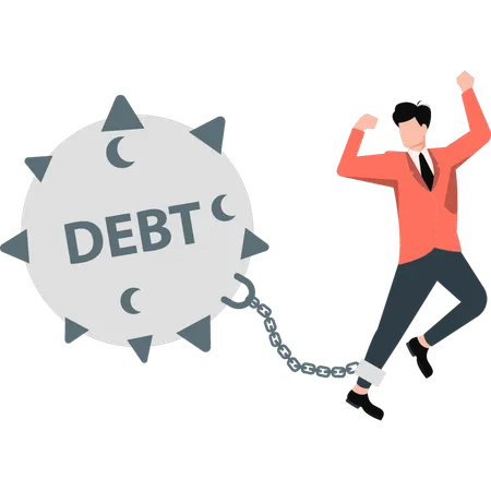 Desperate to much debt  Illustration