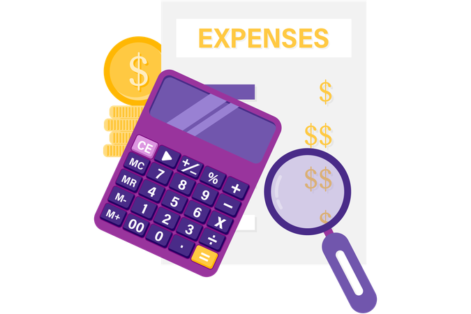 Detailed expenses  Illustration