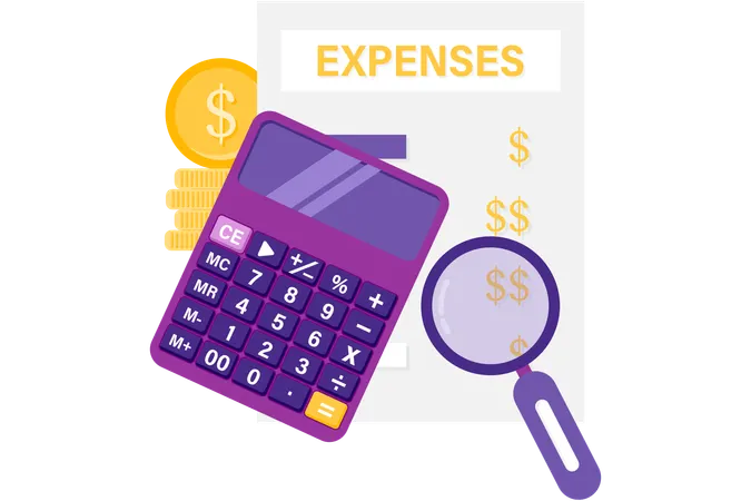 Detailed expenses  Illustration