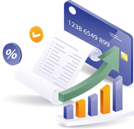 Detalhes do relatório de desenvolvimento de negócios financeiros  Ilustração