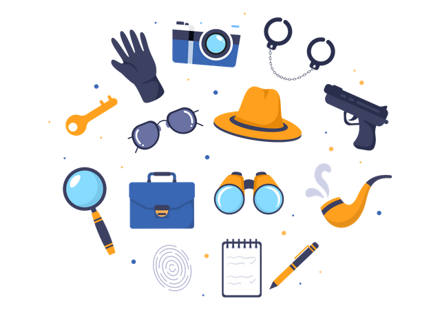 Detective Equipment  Illustration