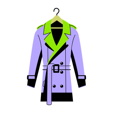 Detective trenchcoat  Illustration