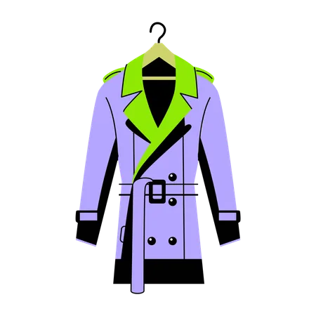 Detective trenchcoat  Illustration