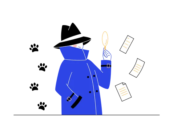 Detektiv  Illustration