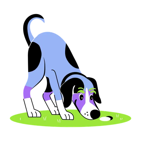 Detektivhund  Illustration