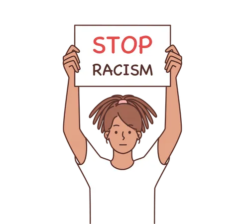 Para el racismo  Ilustración
