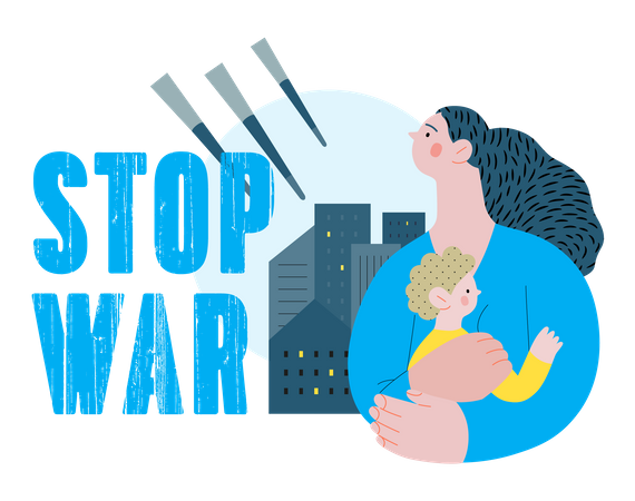 Paren la guerra  Ilustración