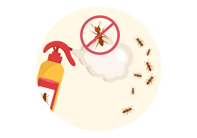 Detener las hormigas  Ilustración
