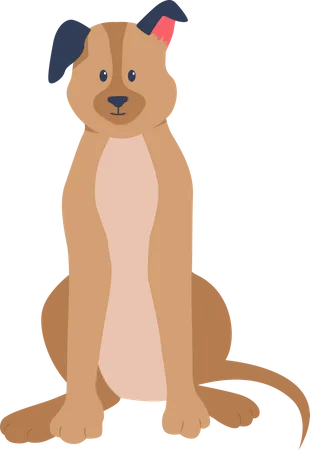 Einen deutschen Schäferhund adoptieren  Illustration