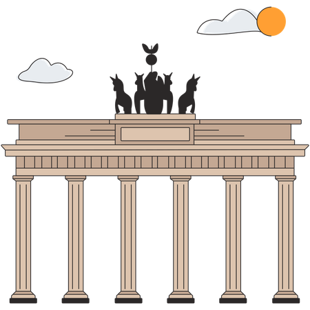 Deutschland - Brandenburger Tor  Illustration