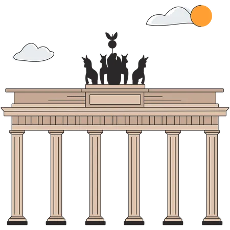 Deutschland - Brandenburger Tor  Illustration