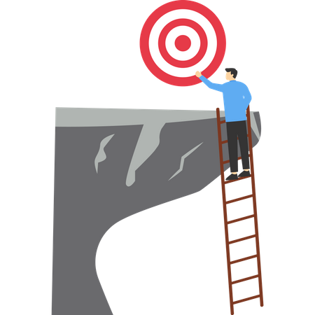 Develop ladder to success  Illustration