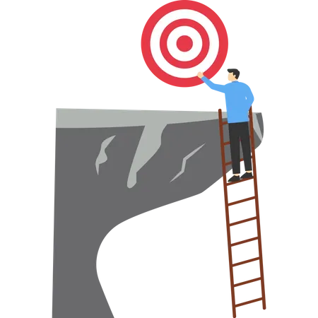 Develop ladder to success  Illustration