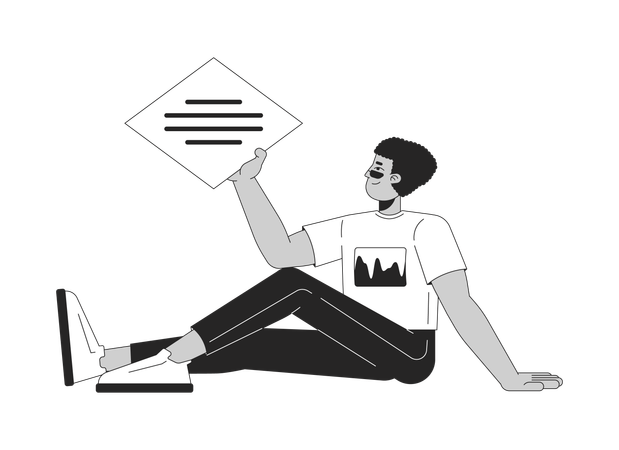 Developer developing new web application  Illustration