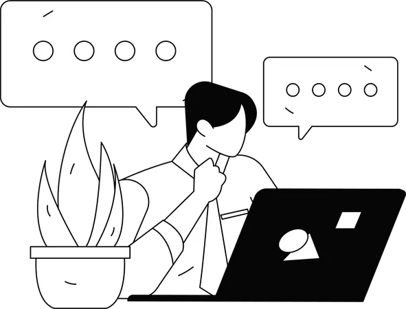 Developer team working on project  Illustration