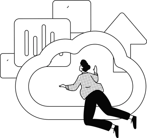 Developer team working on project  Illustration