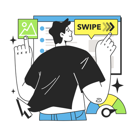 Developer tests software  Illustration