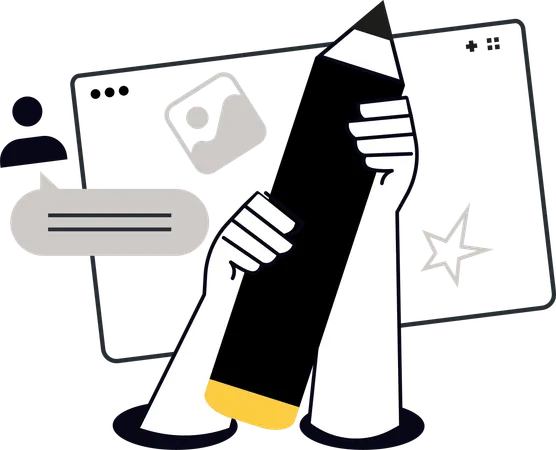 Developer working on web development  Illustration