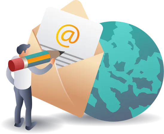 Developing Email Marketing Tactics  Illustration