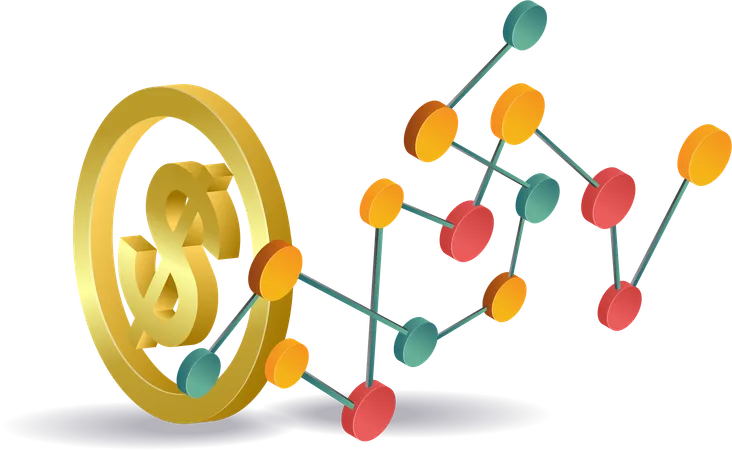 Development of business financial networks  Illustration