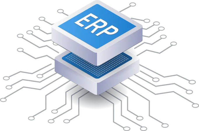 Development of ERP business networks  일러스트레이션