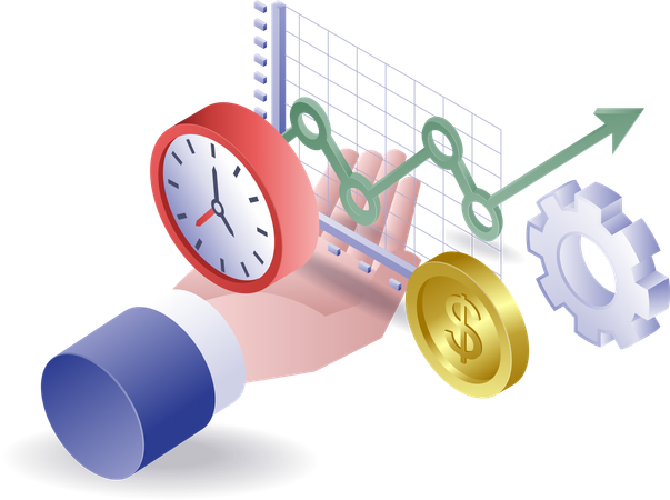 Analyse des données de développement commercial en temps réel  Illustration