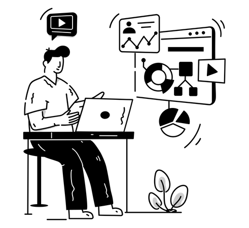 Développeur de données  Illustration