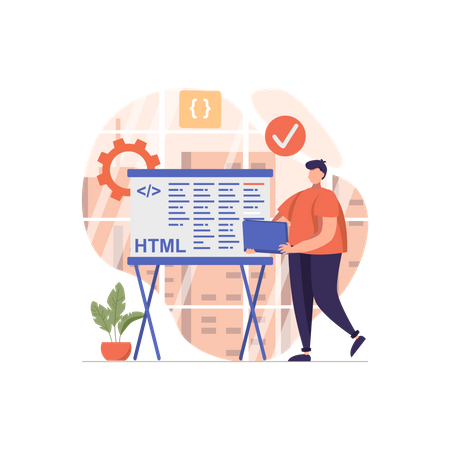 Développeur HTML  Illustration