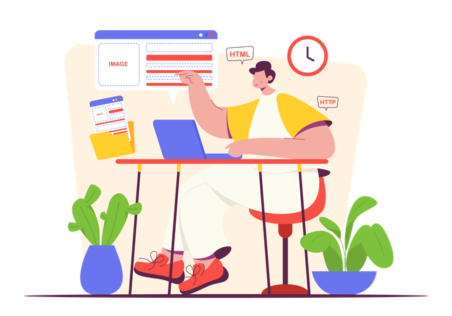 Développeur HTML  Illustration