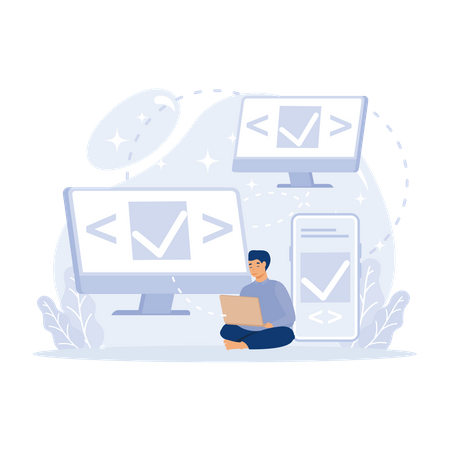 Développeur multiplateforme  Illustration