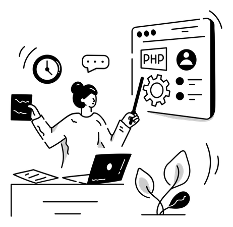 Développeur php  Illustration