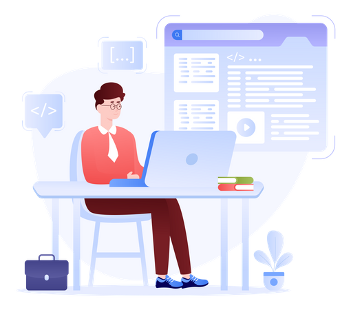 Développeur web  Illustration