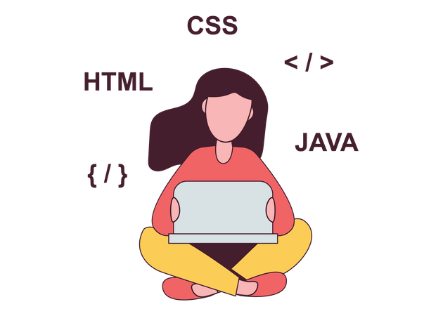 Développeur web  Illustration