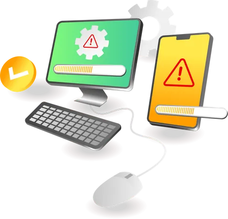 Device Security Warning  Illustration