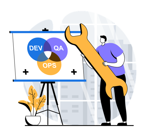 DevOps development  Illustration