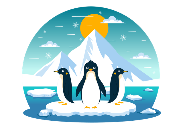 Dia da Conscientização do Pinguim  Ilustração