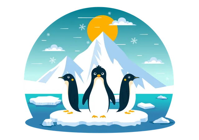 Dia da Conscientização do Pinguim  Ilustração