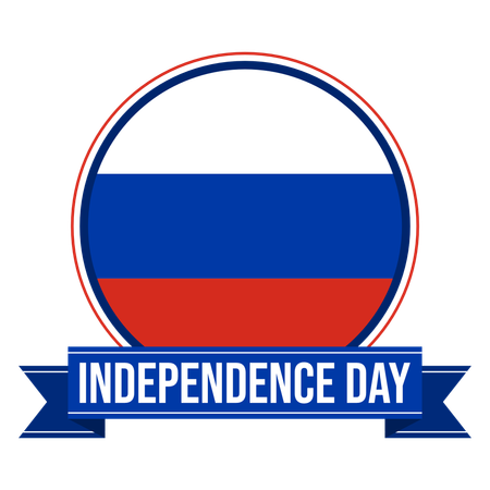 Dia da independência da Rússia  Ilustração