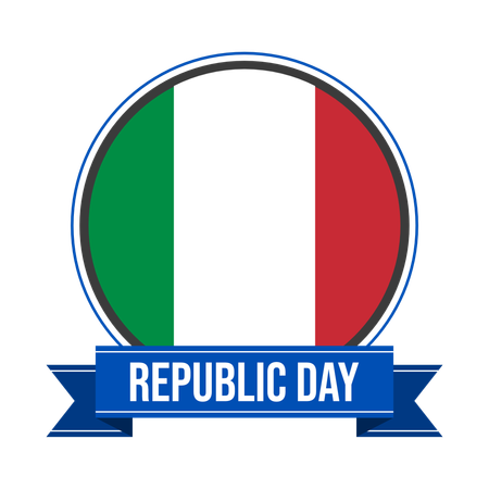 Dia da república itália  Ilustração