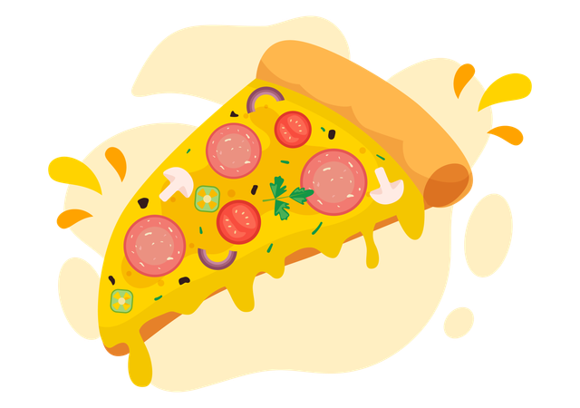 Dia da pizza  Ilustração