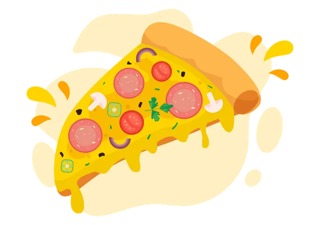 Dia da pizza  Ilustração