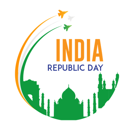 Dia da república da Índia  Ilustração