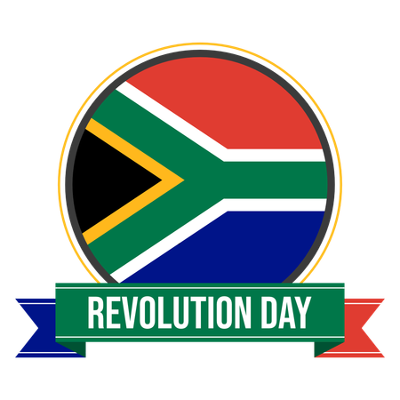 Dia da revolução na áfrica do sul  Ilustração