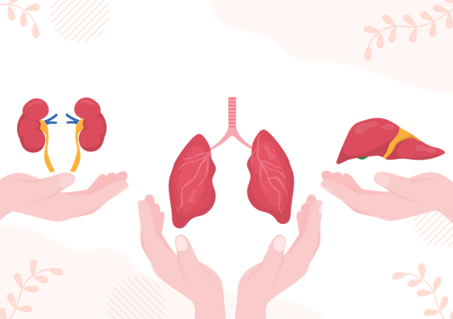 Dia de la donacion de organos  Ilustración