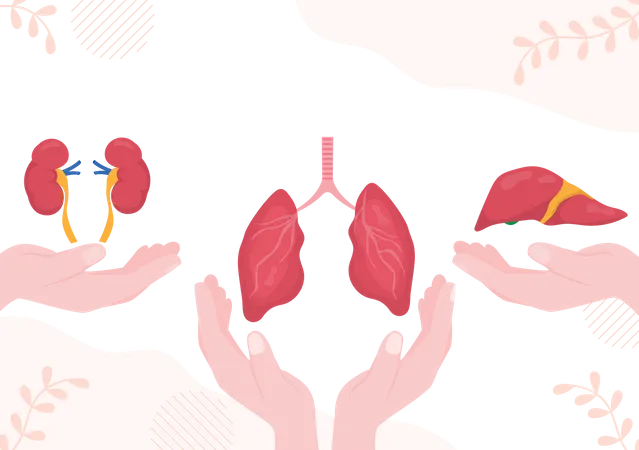 Dia de la donacion de organos  Ilustración