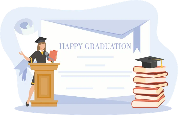 Día de graduación  Ilustración