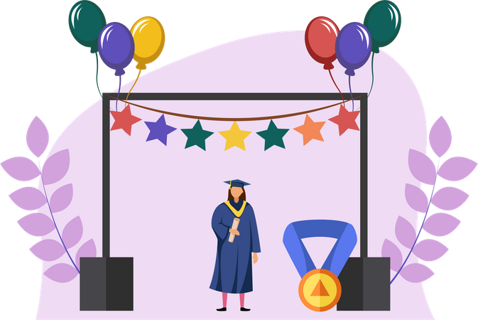 Día de graduación  Ilustración