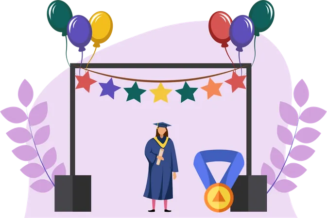 Día de graduación  Ilustración