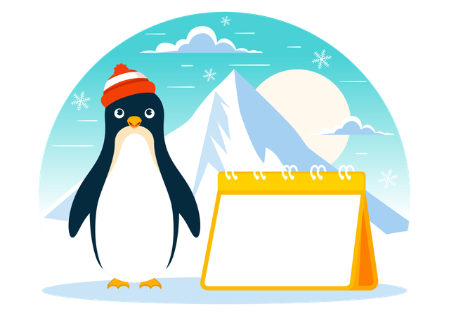 Día de concientización sobre los pingüinos  Ilustración